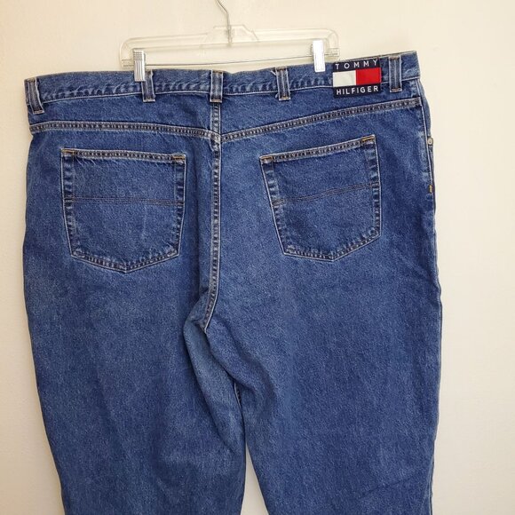 Tommy Hilfiger men's 90's Y2K relaxed fit jeans big and tall - Picture 7 of 11